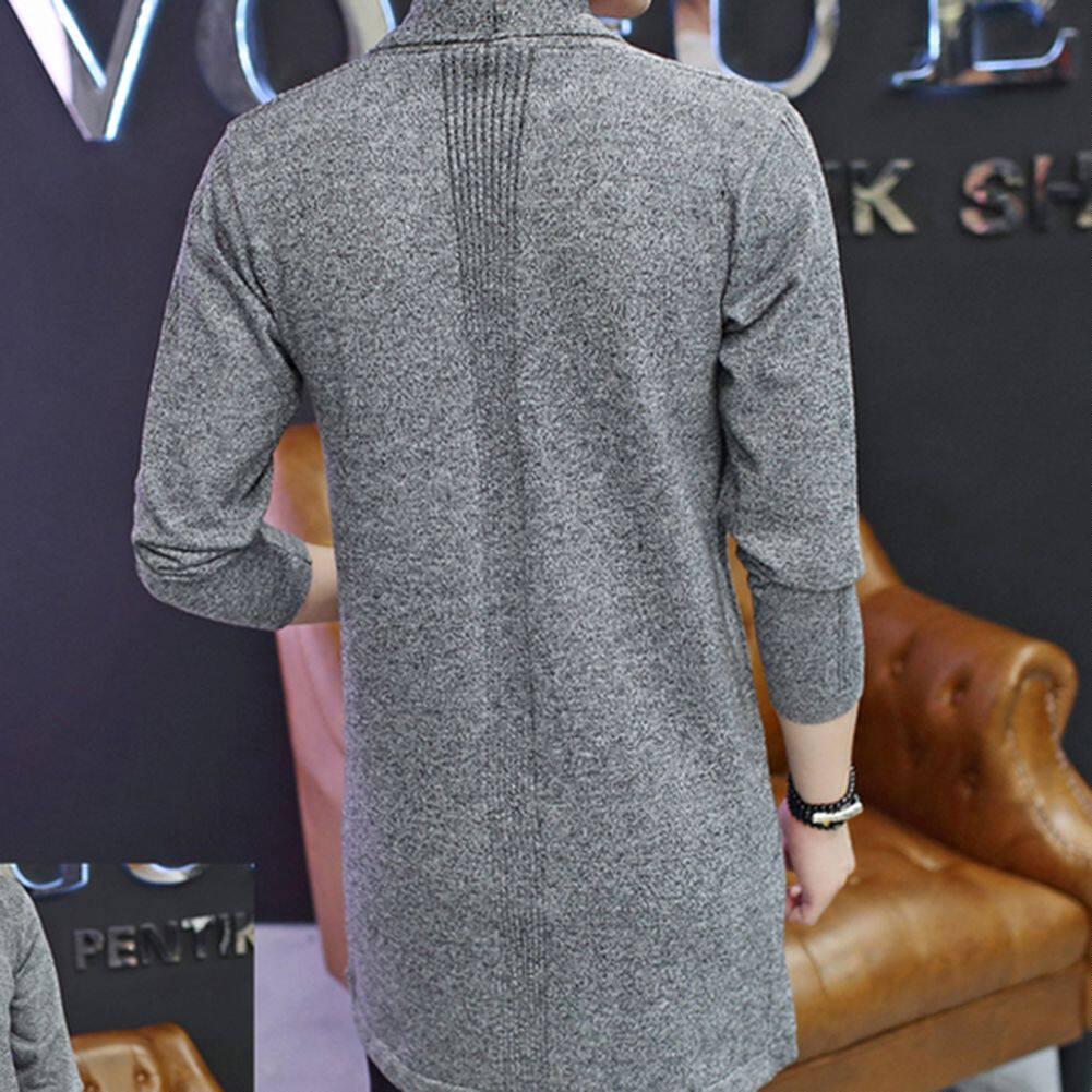 2025 Spring Men’s Slim-fit Knit Pocket Cardigan Sweater