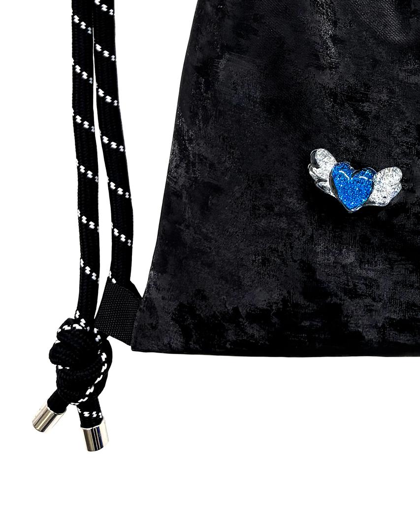 Other-Worldly Heart Wings Gym Sack [Blue]
