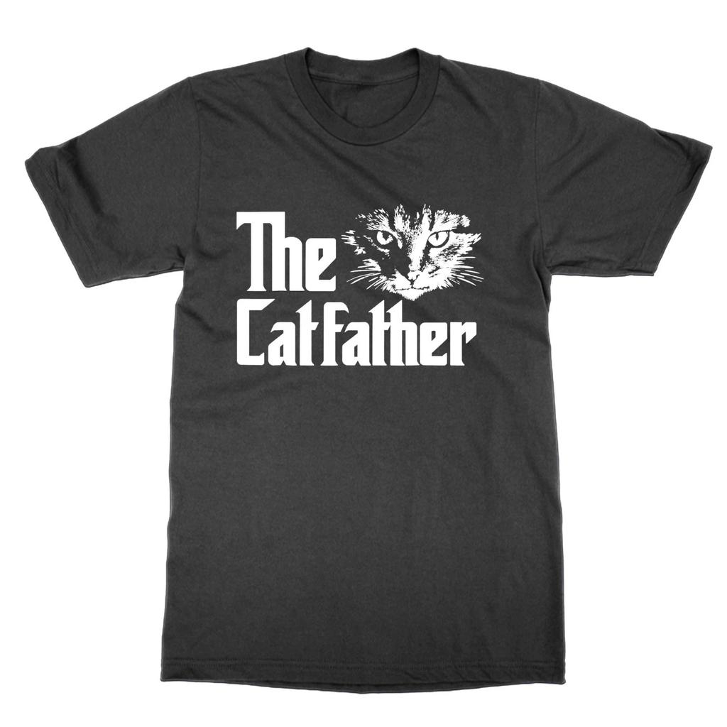 The Catfather T Shirt Funny Top Cat Lover Movie Buff Gift For Dad