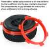 Tire Mounting Rubber Band Tool Accessories for RC 1/8 Off  Road Vehicles 1/10 Short   Trucks(Yellow )