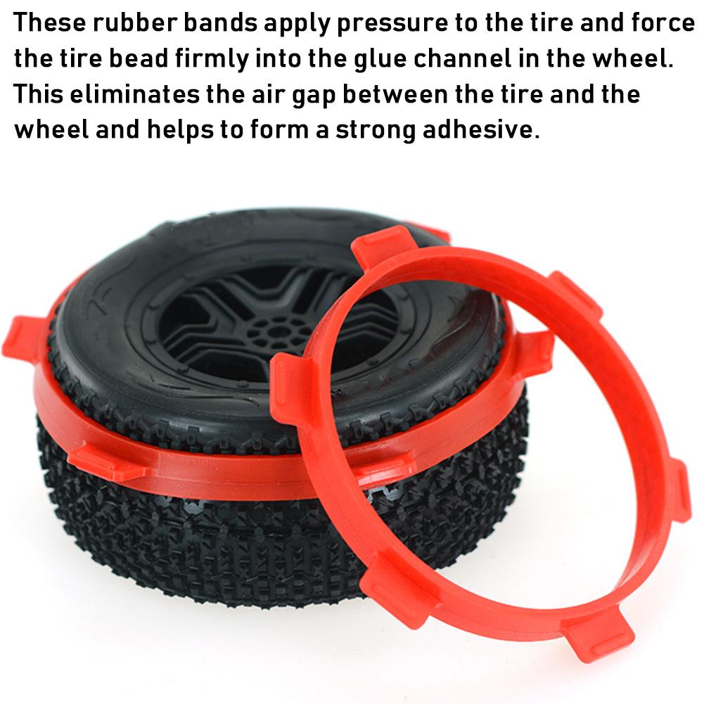 Tire Mounting Rubber Band Tool Accessories for RC 1/8 Off  Road Vehicles 1/10 Short   Trucks(Yellow )