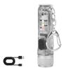 Super Bright Mini Keychain Flashlight USB Rechargeable Multiple Lighting Modes Magnetic Torch 400 Lumens Hat Clip Lamp