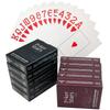 Cards for Poker Stars,Playing Cards, 100% PVC Plastic Professional Poker Card Deck, Black/Red, 54 Cards, International Standard Size Less
