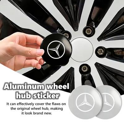 4pc 56mm Car Logo Wheel Center Sticker Emblem Rim Caps Hub Accessories For Benz Exclusive AMG W124 W203 W204 SPRINTER V CLASS FI1