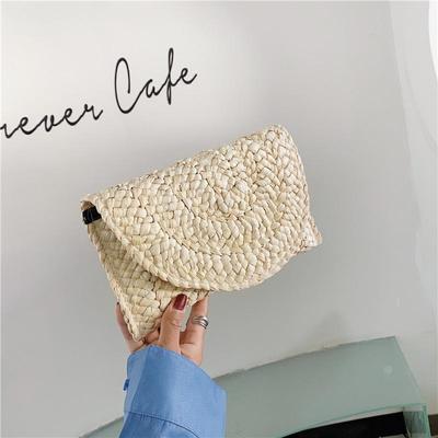 New Fashion Bags Lady Women Summer Lovely Retro Corn Straw Knitted Handbag Key Coin Money Purse Beach Long Bag Clutch