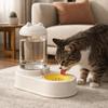 Large Capacity Cat Automatic Feeder Durable Cartoon Shape Pet Water Dispenser Anti Spill Plastic Cat Food Dispenser