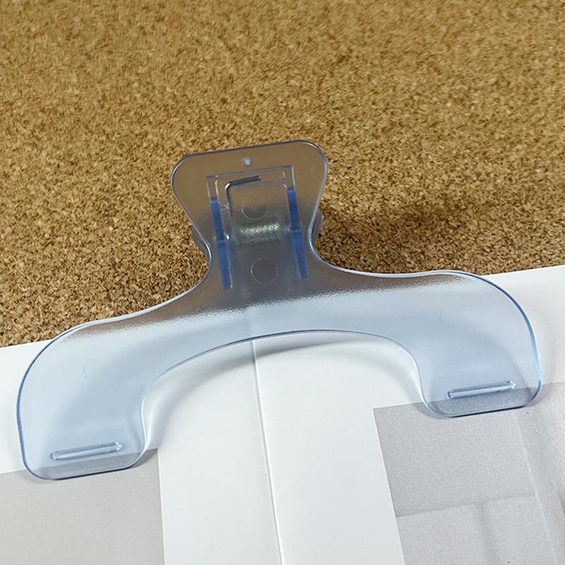 1Pcs Simple Fixed Book Clips Frosted Transparent Page Holder For Reading Tool Memo Clip Desk Accessories Practical Note Holder