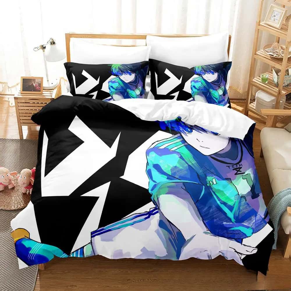 Fashion 3D Print Anime Blue Lock Bedding Set Boys Girls Twin Queen King Size Duvet Cover Pillowcase Bed Boys Adult Home Textiles