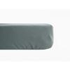 Fitted Sheet, Pure Combed Long-staple Cotton Percale, 80 Threads/cm², with a 35 Cm Deep Pocket, South Wind - 90x190 - Lichen