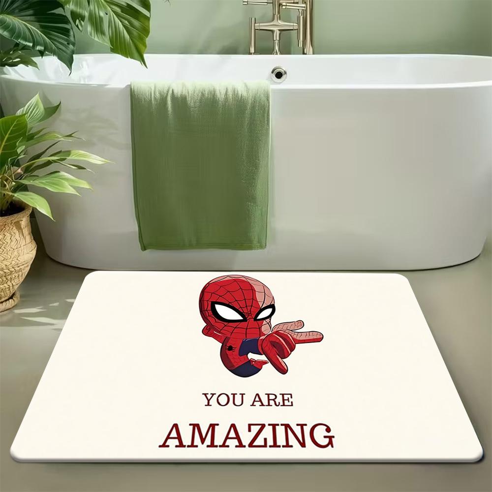 Authorized MARVEL, 1pc, Floor Mat Designed with Themes of Superheroes And Classic Film Heroes, Available In Multiple Sizes, Su