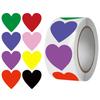 500pcs Colorful Heart Shaped Stickers - Waterproof, Removable, Perfect For Birthdays, Confessions, Weddings, Birthdays, Valentine's Day DIY Labels