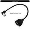 RJ45 Ethernet Extension Cable with Space Saving 90Degree Designing Cord Left/Right/Up/Down Elbowed Line
