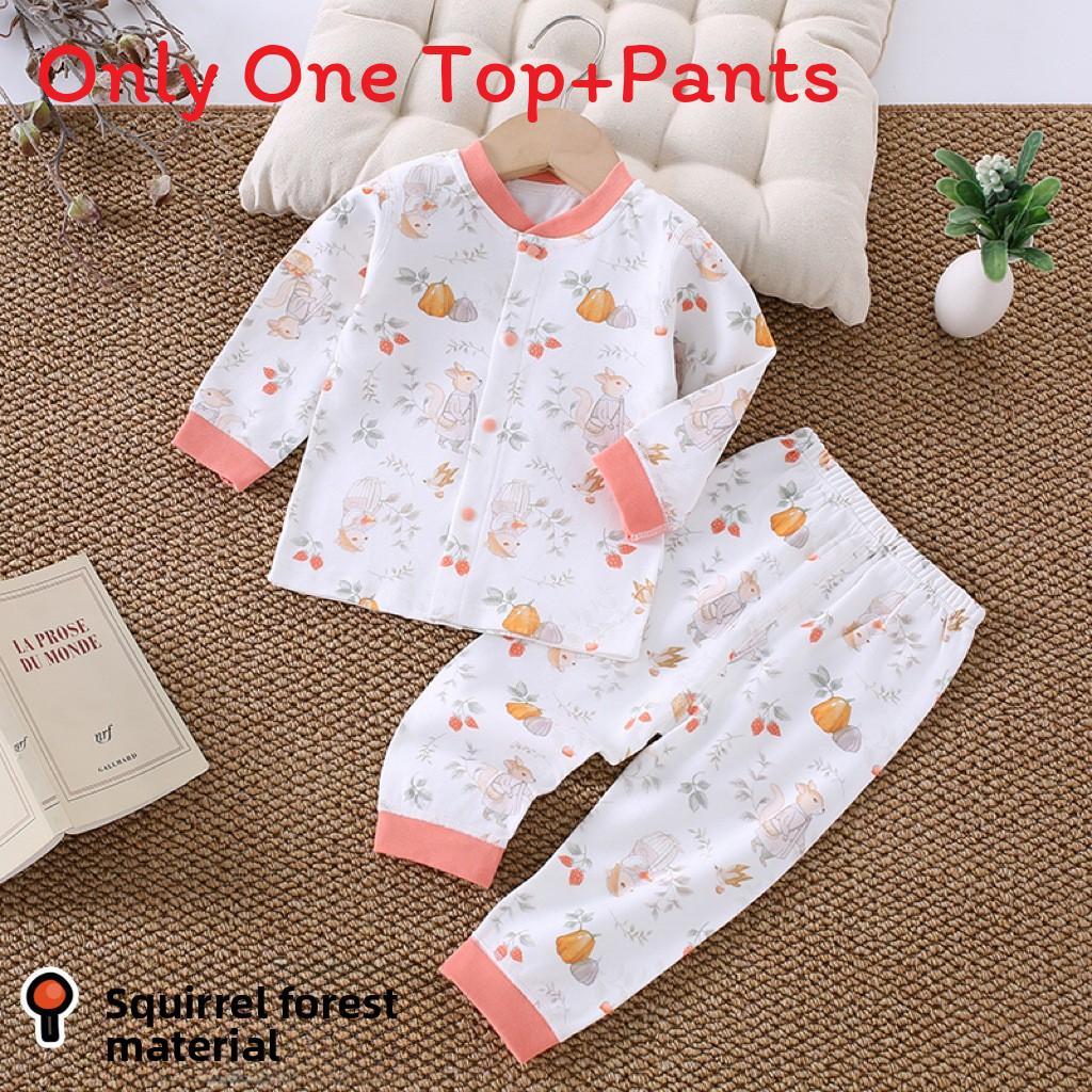Baby Boys Girls Cotton Pajama Sets With Antibacterial Fabric For Newborns