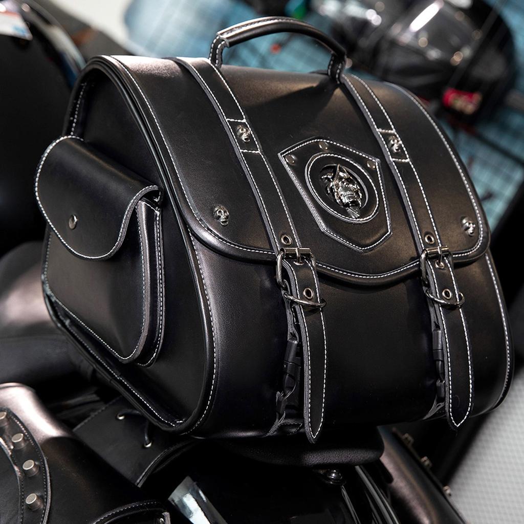 Retro Style Saddlebag Motorcycle Tool Bag Waterproof Travel Luggage Storage Bag Over Saddle Bags Motorbike Accessories