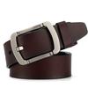 Heren Pin Gesp Leer Riem Twee Lagen Koeienhuid Heren Leer Casual Riem