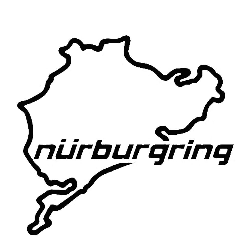 Car Exterior Decor Nurburgring Map Funny Car Truck Vehicle Reflective Decals Sticker Decoration Auto Parts