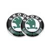 Car Emblem Badge Front Hood Trunk Sticker Decoration For Skoda Octavia Superb Rapid Kodiaq Karoq Enyaq RS Yeti Scala Fabia Kamiq