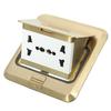 Universal 250V Floor Ground Outlet Socket 6 Prong Receptacle For Kitchen Office Home Outlet