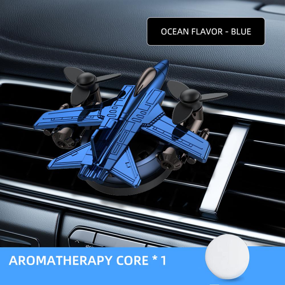 Car Air Freshener Automatic Rotation Car Air Outlet Fragrance Camouflage Helicopter Essential Oil Diffuser Ornaments