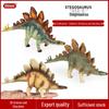 Jurassic Dinosaur Simulation Toy Set: Stegosaurus, Triceratops, Pterodactyl, T-Rex, Allosaurus, Mosasaurus, Blue