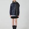 YUTHENTIC Check Sleeve Muffler Black Check AX5XF8502D