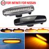 2 Peças Luzes Marcadoras Laterais Dinâmicas de LED para Carro Luzes de Sinalização Repetidoras Para Infiniti EX35 EX37 FX30d FX35 FX37 FX50 G25 G35 G37 JX35 M25