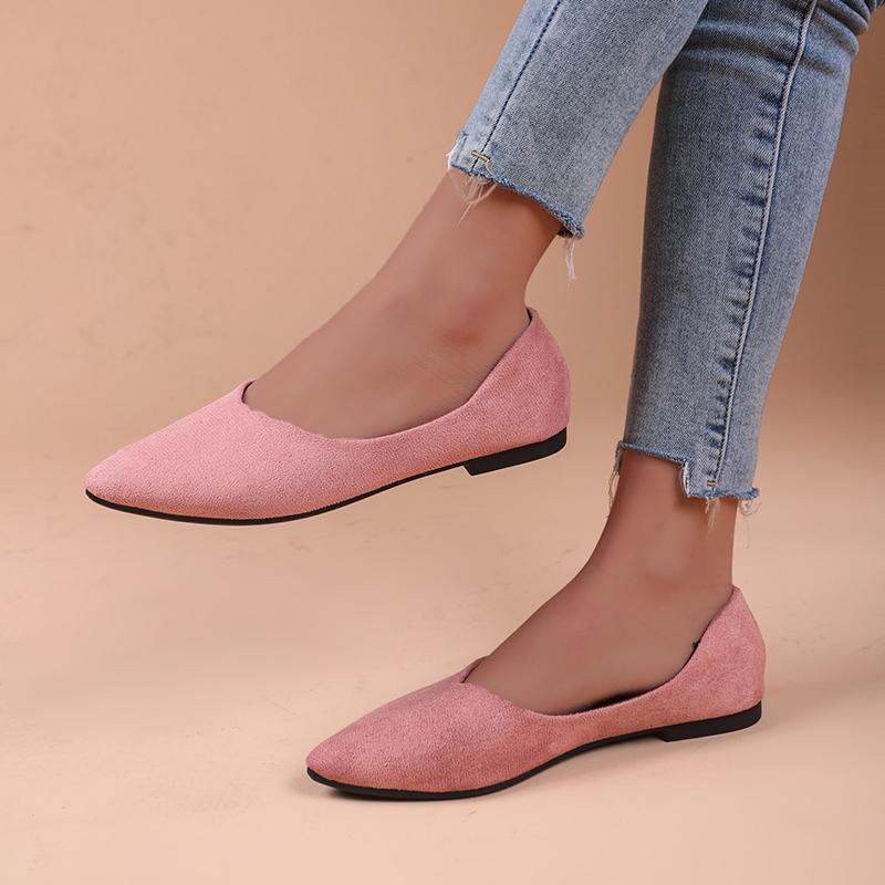 Dames Casual Platte Schoenen 2024 Zomer Nieuw Retro Instappers Lichtgewicht Dames Wandelschoenen Ademend Ondiep Werk Kantoor Dames Schoenen