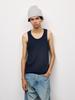 Tanktop aus Baumwollripp in Farbe