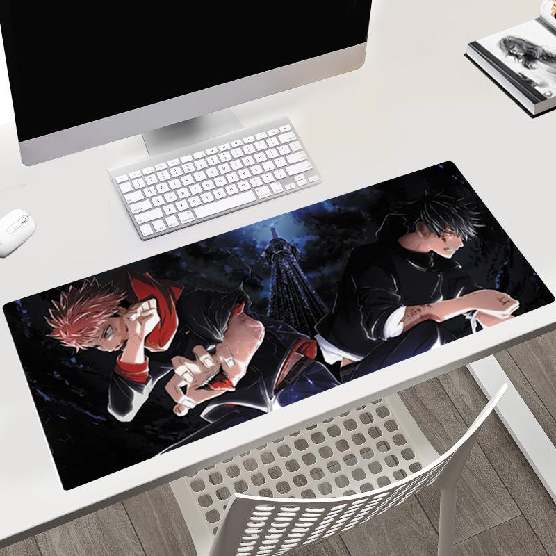 Jujutsu Kaisen Desk Pad 40x90x0.3CM with Gojo, Yuji, & Megumi Characters.