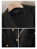Women's High-End Spring/Autumn Suit Jacket & Flared Pants Set - Fashionable, Elegant Style