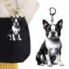 Acrylic Keychain 2D Dog Shape Fine Craftsmanship Keyring Decorative Backpack Handbag Phone