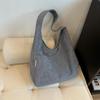 Casual Corduroy Shoulder Bag for Women Large Capacity Shopping Tote Autumn Winter Top-handle Bag Student Big Handbags