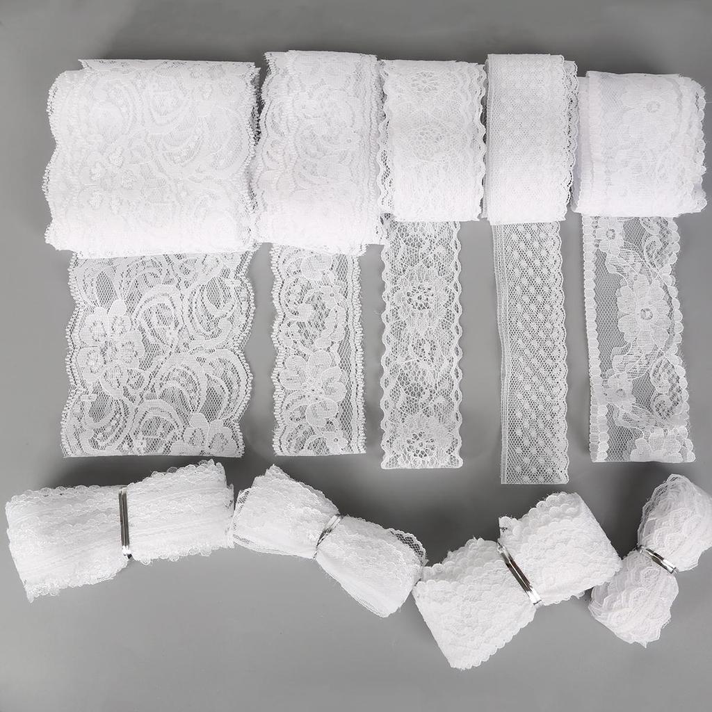 Magnifique ruban en dentelle de 10 yards, pour vêtements, décoration de mariage, accessoires artisanaux DIY