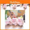 Adorable Cute Bubble Blowing Capybara Plush Toy Keychain Soft Stuffed Animal In Yellow Red Pink