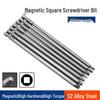 150mm Square Magnetic Drill Driver Bits, Internal Square Extended Electric Screwdriver Bits