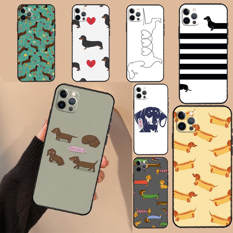 Dachshund Dog Phone Case For iPhone 16 15 14 11 12 13 17 Pro Max mini 15 Plus 16e 17 Air Protective Cover