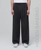MUSINSA STANDARD Super Wide Hidden Banding Slacks [Dark Gray]