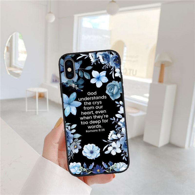 MY3 Bible Verse Jesus Christ Soft Shell Phone Case for Redmi Note 8 9 Pro Max 9S 9T 9C NFC 8T 8A 10A A4