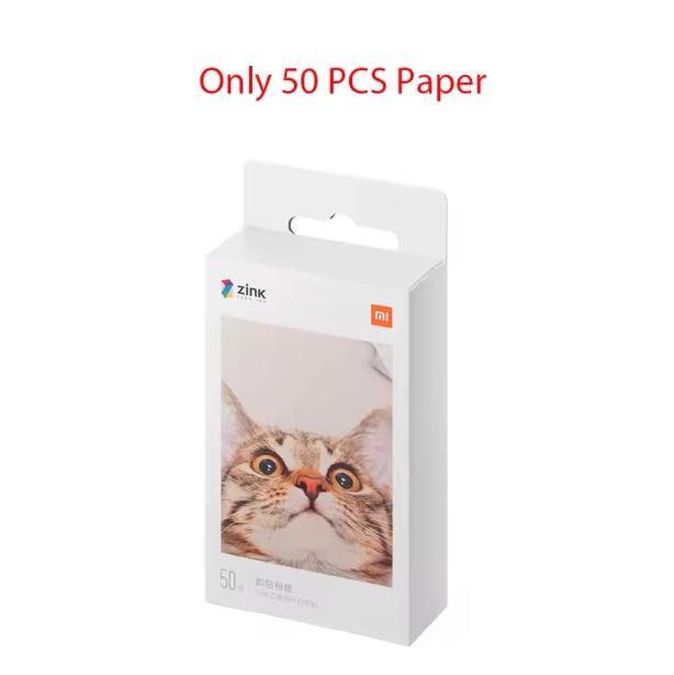 Carta Originale MIJIA ZINK per Stampante Tascabile Autoadesiva per Foto 50/100/150/300 Fogli Carta per Stampante Mini Xiaomi da 3 pollici 1S