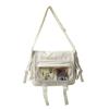 Japanese Shoulder Bag Nylon Book Bag Transparent Itabag Women Handbags JK Bag