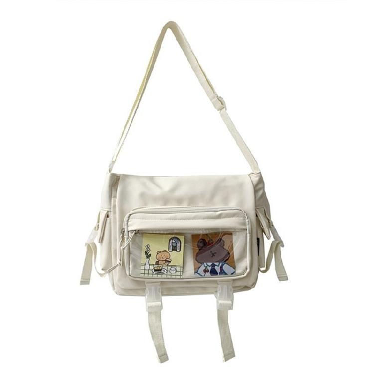 Japanese Shoulder Bag Nylon Book Bag Transparent Itabag Women Handbags JK Bag