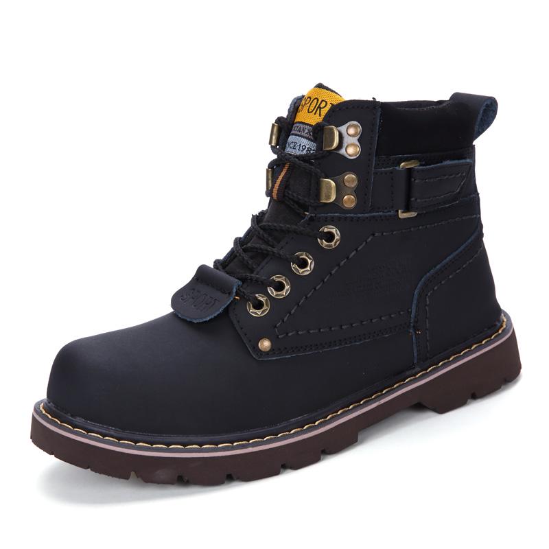 Fashion Genuine Leather Mens Women Winter Ankle Military Treking Snow Yellow Designer Tactical Boots Outdoor for Men Work Shoes Sneakers