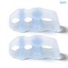 Gel Toe Separator 3 Toe Bunion Corrector for Overlapping Toes Medical Grade Soft Gel for Yoga and Walking