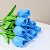10Pcs Artificial Tulip Flower Home Office Party Realistic Fake Flower Branch Table Centerpiece Decoration Mother's Day Valentine's Day Easter Gift