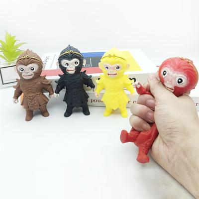 Wukong Squeeze Toy Slow Rebound Stress Anxiety Relief Portable Kids Teens Adults Monkey King Squishes Sensory Fidget Toy