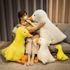 Lindo patito gordito muñeco de peluche patito blanco muñeco almohada cojín muñeca para niña