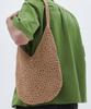 Trip Le Sens Floral Crochet Round Shoulder Bag_Beige