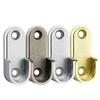 Furniture Hardware Hanging Rod Closet Pole Sockets Hang Support Closet Flange Rod Holder U Shape
