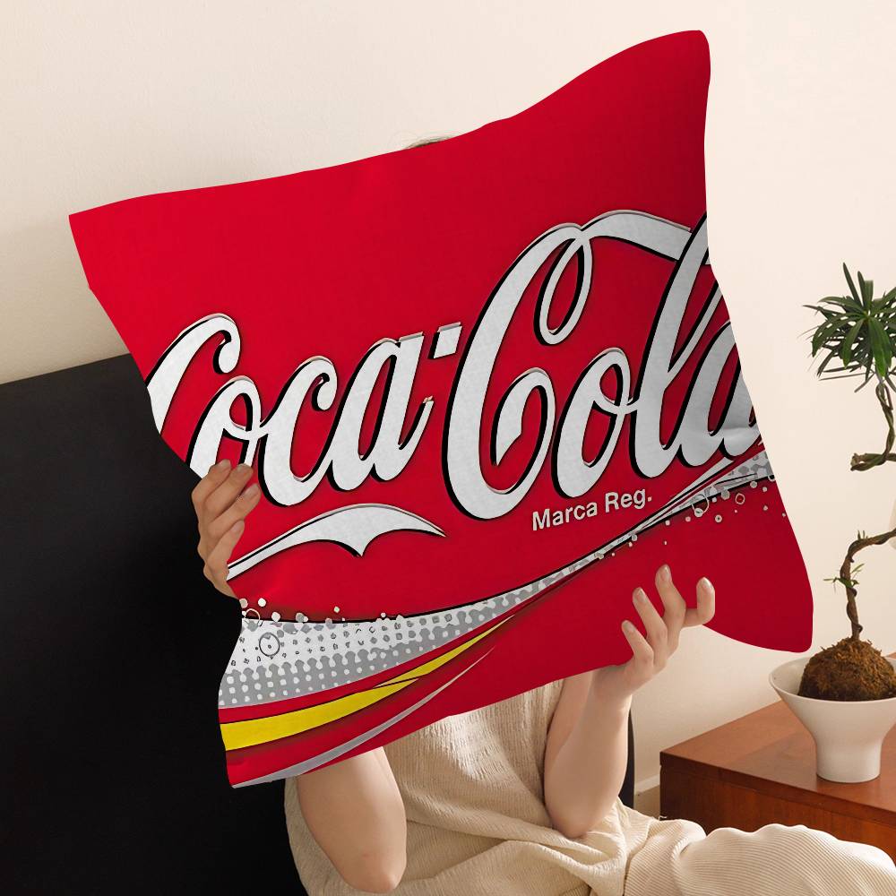 C-Coca C-Cola Pillow Anime Pillow Sofa Bed Head Pillow Cover Cushion Cover 45X45 Cm Fashion