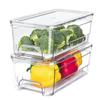 Refrigerator Storage Boxes, 2-Pack Stackable Drawer Kitchen Storage Boxes for Easy Access, Organize and Keep Fruits and Vegetables Fresh In the Refrig